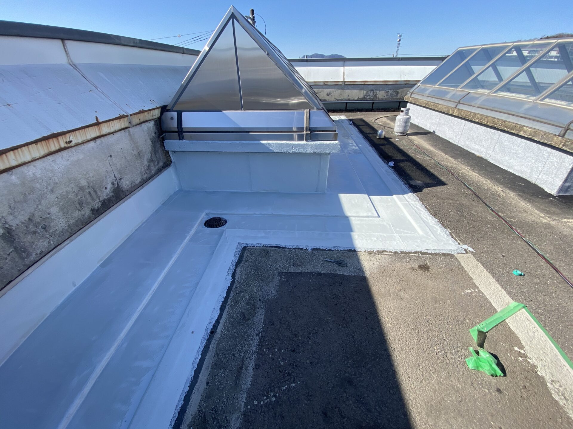 ウレタン塗膜で漏水改善｜多治見の施工