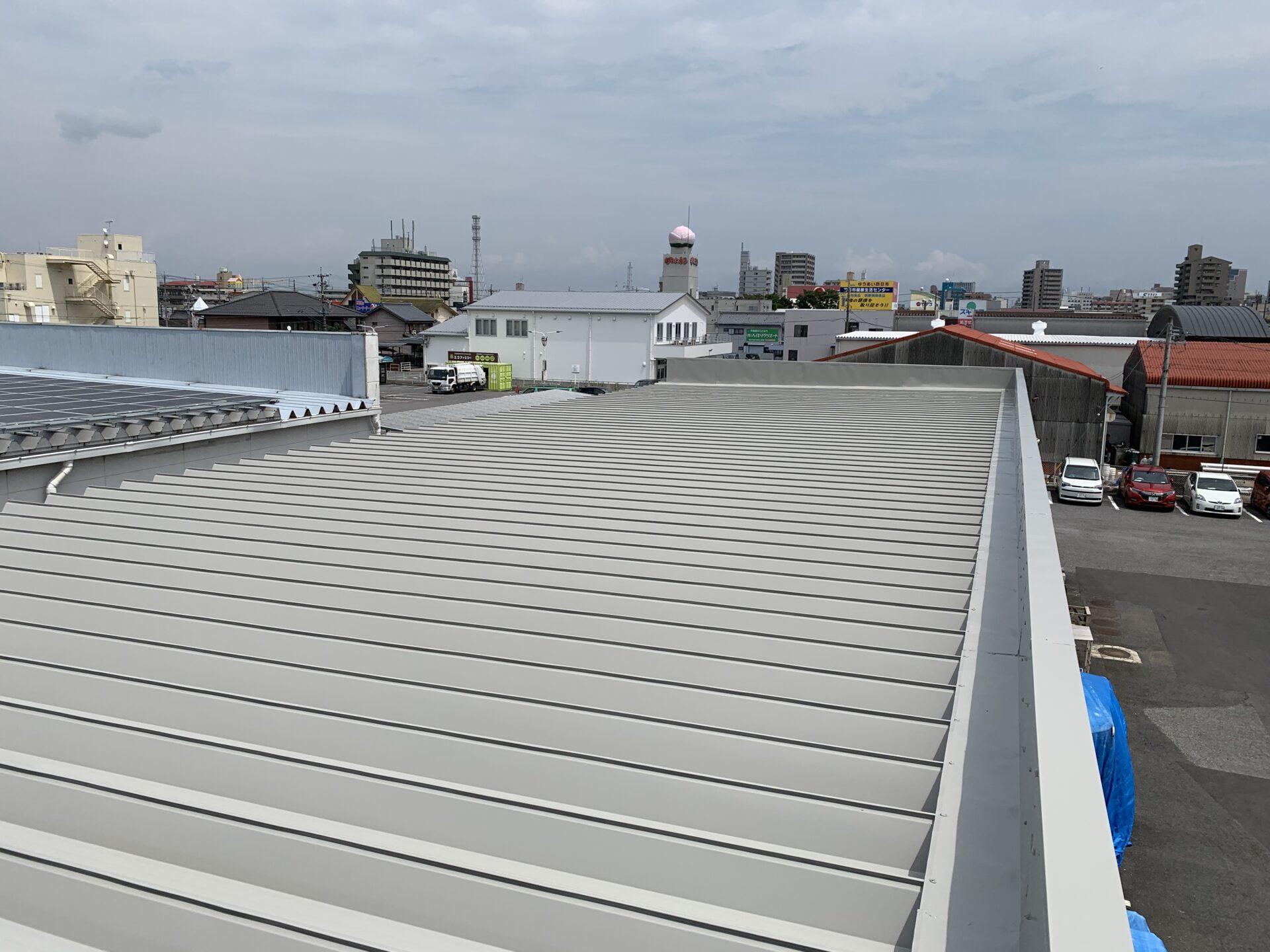 折板屋根の錆を抑える塗装防錆工事